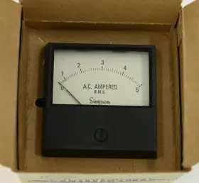 2152-17668 Simpson Vintage Nos 2152 Cat. 17668 Panel Meter 0-5 Ac Amps R.m.s