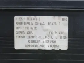 235-1-0110-0-2-0 Simpson H Digital Panel Meter T231127 #3
