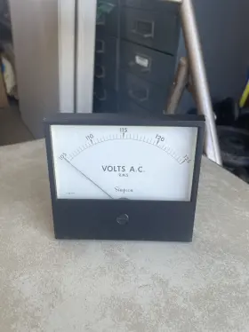 16400 Simpson 3384 Panel Scale Volt Meter Ac Model 125 Vac Rms New Old Stock