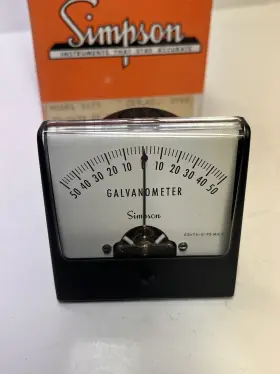 1227 Simpson 3710 Analog Panel Meter Model Range 0-50
