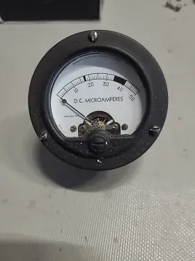 458-0834-010 Simpson Dc Micro Amp Meter 0-50 458-0834-010 Simpson Dc Micro Amp Meter 0-50