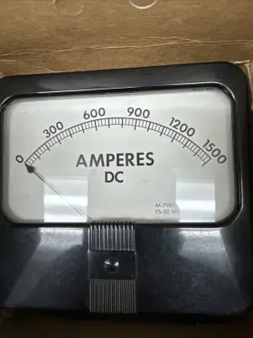 58117 Simpson 49693 Dc Ampers Amps 0-1500 Steam Punk Gauge
