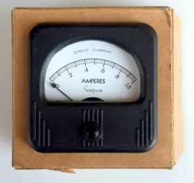 61975 Simpson Vintage Ampere Meter Vgc 19.95
