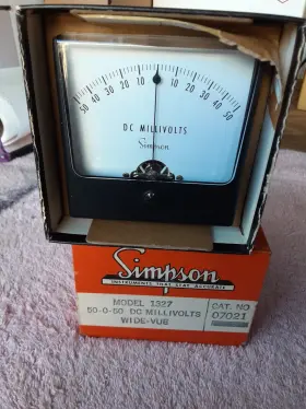6623 Simpson 50-0-50 Dc Millivolts Meter