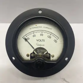 68437 Simpson 0-150 Ac Voltage Panel Meter Very Good Made In Usa