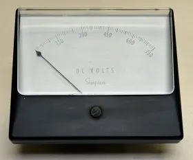 71372 Simpson Panel Meter 0-750 Dc Volts