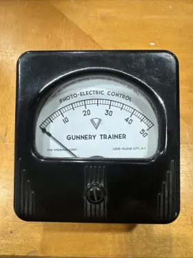 7297 Simpson Vintage Electric Meter Photo-electric Control Steampunk Gunnery Trainer