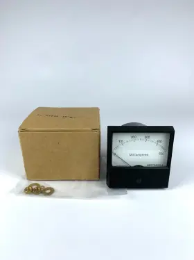 72d8486b05 Simpson Vintage Motorola Milliamperes Meter 0-500 Black New Old Stock Radio Part