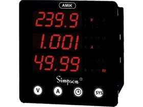 A100-37026 Simpson A100 37026 Amik 100 Three Phase Digital Panel Meter #3