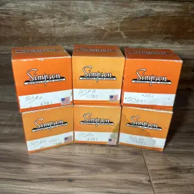 4381 Simpson Electric Co. New Lot Of 6 Wide View 0-50 Ac Microamperes Meters