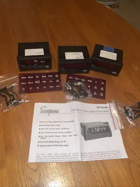 F351130 Simpson Lot Of 3 2 F35 1 F45 Panel Meters 3-1/2 Inch Led Display Read