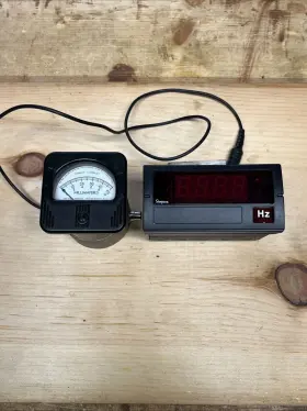 F351910 Simpson Electrical Meters Vintage Dc Milliamp / Digital Frequency Gauge