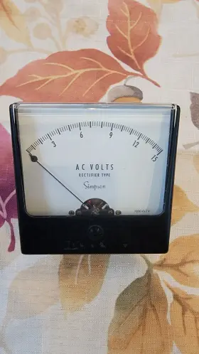 N585545 Simpson 585545 0-15 Ac Volts Meter