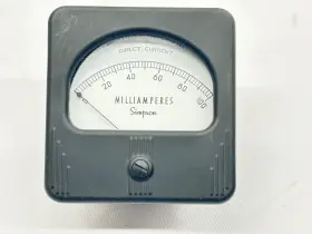 N63387-97-m-h204 Simpson Dc Milliammeter 100ma Analog Panel Meter Navy Surplus