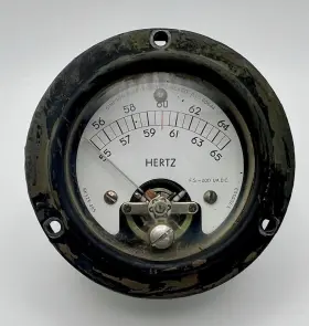 Sk525-495 Simpson 55-65 60 Hz Hertz Frequency Gauge Meter Sk525-495 Simpson 55-65 60 Hz Hertz Frequency Gauge Meter
