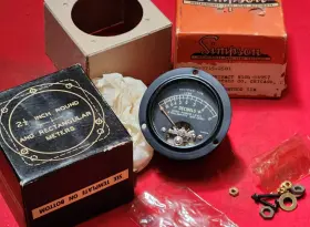 Sk525-89-1 Simpson Decibels Panel Meter Zero Power Level 6 Milwat 500 Ohm 01w6