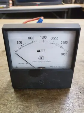 Sk525-953 Simpson Vintage American Ultraviolet Panel Meter 0-3000 Watts