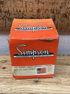Ssc-1227 Simpson Electronic Ssc Model 1227 Cat No 17175 0-1 Dc Milliamps Analog Meter
