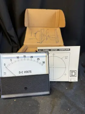 4d30 Square D Nos New Old Stock 30v Dc Voltmeter