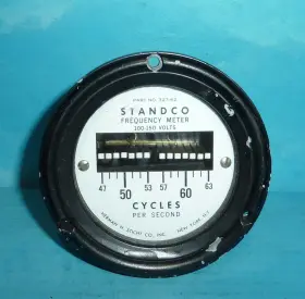 100-150v Standco 327-s2 Frequency Panel Meter 47-60hz Sticht Co. 3 1/2in Sealed