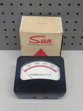 728-88 Sun Electric Vtg Distributor Rpm Panel Meter Made In Usa