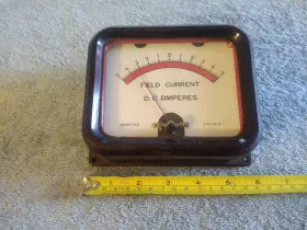734-16 Sun Electric Vtg Field Current D.c. Amps Panel Ammeter C Made In Usa 734-16 Sun Electric Vtg Field Current D.c. Amps Panel Ammeter C Made In Usa