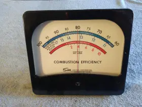 759-031 Sun Electric Vtg Combustion Efficiency Panel Meter Made In Usa 759-031 Sun Electric Vtg Combustion Efficiency Panel Meter Made In Usa