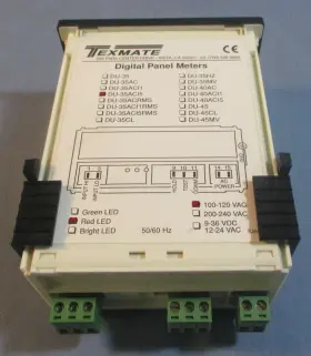 Du-35ac15 Texmate Digital Panel Meter 100-120vac Red Led 50/60hz