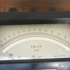 912-f292h Tokyo Denkiseiki Co Vintage 1960 Denki Seiki Volts Ac Meter #2