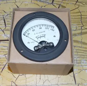 331-jp Triplett Vintage Triplet 0-150 A.c. Volts 3 1/2 Inch Panel Meter Model New Nib
