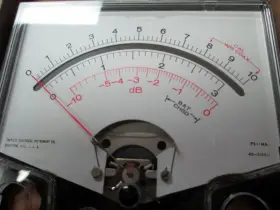 914-3 Triplett Dual Db Meter New Old Stock 4 1/2 Inch