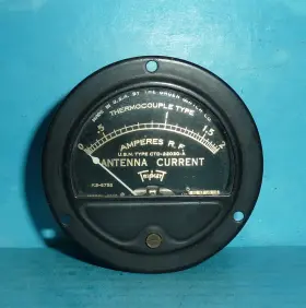 K2-8788 Triplett Rf Amperes Antenna Current Thermocouple Panel Meter Usn 2.5in