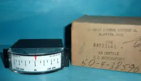 6db-0-6db Triplett Ks-16973 Edgewise Dc Microamperes Panel Meter Model L2 Nos