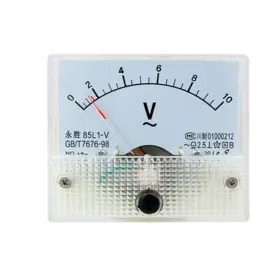 0-10v Uxcell 610256330938 85l1 Ac Rectangular Analog Panel Volt Meter Gauge