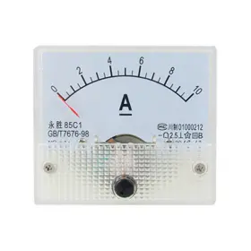 85c1 Uxcell 632702659295 Dc 0-10a Rectangle Analog Panel Ammeter Gauge 63x57x55mm
