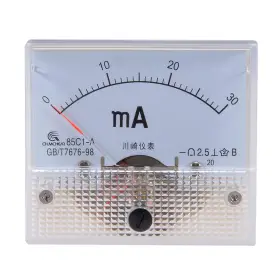 A18031200ux0152 Uxcell Analog Current Panel Meter Dc 0-30ma 85c1 Ammeter 64x60x56mm For