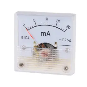 A18042000ux0434 Uxcell Analog Current Panel Meter Dc 0-20ma 91c4 Ammeter For Circuit Testing