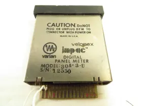 30a-3u Varian Vintage Velonex Impac Dpm 5-digital Panel Meter Free 2-3 Day Ship #2