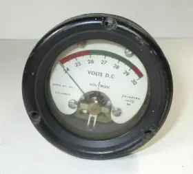 210-07670 Voltron Model 24-30 Dc Volts 2-3/4 Inch Expanded Scale Panel Meter