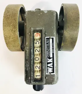 6-rly-dw Wak Vtg Antique Fabric Analog Mechanical Counter 6rlydw Steam Punk Old