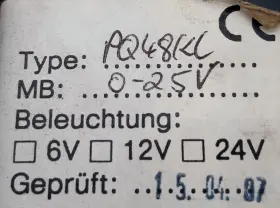 Pq48kl Weigel 25v Panel Meter #2