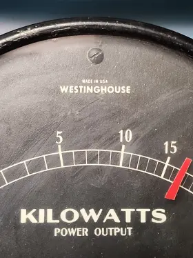 341p275a01 Westinghouse Vintage Kilowatts Power Output Meter #2