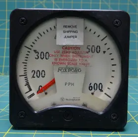 65px-jw Westinghouse Foxboro Meter 0-600 Pph