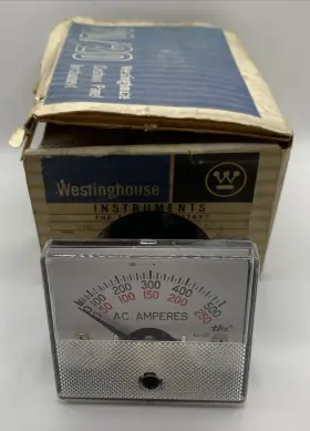 Ga-332 Westinghouse Panel Meter 0-250 0-500 Ac Amperes Gauge
