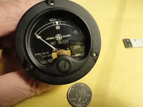 Is-122 Westinghouse General Electric Sc Type Aw 41 Rf Volts Ac Dc Meter To 15 Tested Works