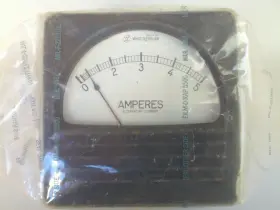 Westinghouse Mil-f-23722 Panel Meter Vintage Gauge Amperes Ammeter Nos