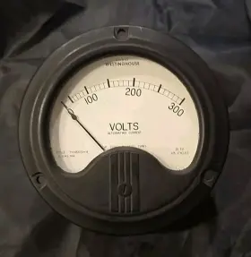 Ph-80055-4 Westinghouse Vtg Panel Meter Ac Volts 0-300 Style