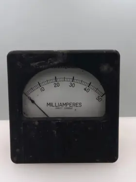 Rk-35 Westinghouse 0-50 Milliamperes Dc Vintage Panel Meter Bg93