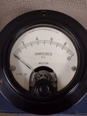 301-ma Weston Vintage Panel Gauge Ampers Meter Dc Model 301 Ma 0-10 Amps 301-ma Weston Vintage Panel Gauge Ampers Meter Dc Model 301 Ma 0-10 Amps