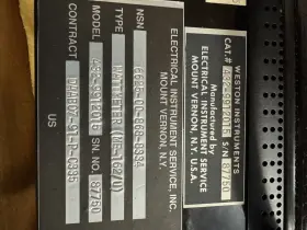 432-9912015 Weston Model 432 Watts Meter Dc Cat Of8